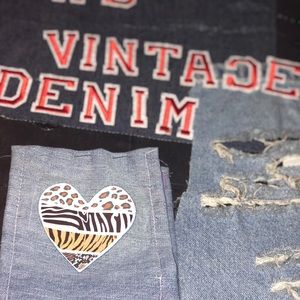 TKDenim Cheetah Print Wallet